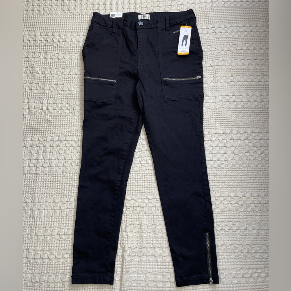 New Joie Park Cargo Pants 12 /‎ 31 Black Moto Stretch